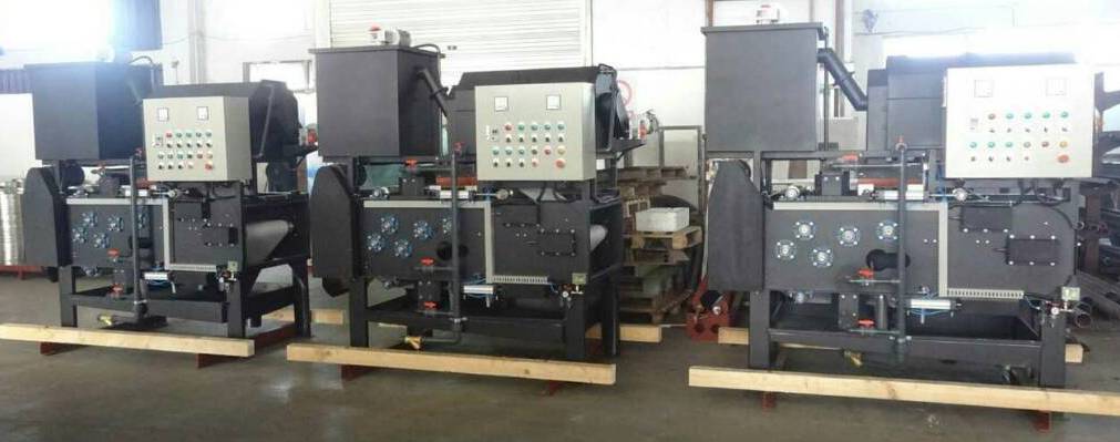 Производство ленточных фильтр-прессов для обезвоживания осадка